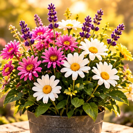 Illustration non contractuelle du kit : fleurs