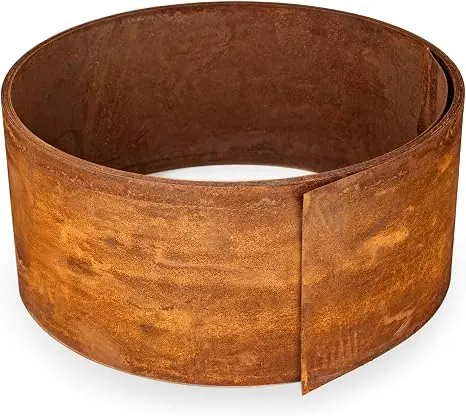 Bordure originale en métal rouillé